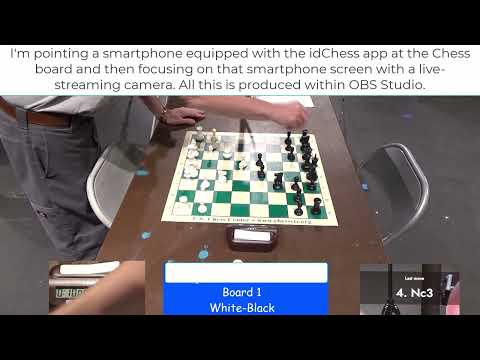 Real-Time Computer Vision Chess Notation - idChess and OBS Studio