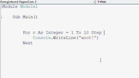 Visual Basic Tutorials P10 - For Loop