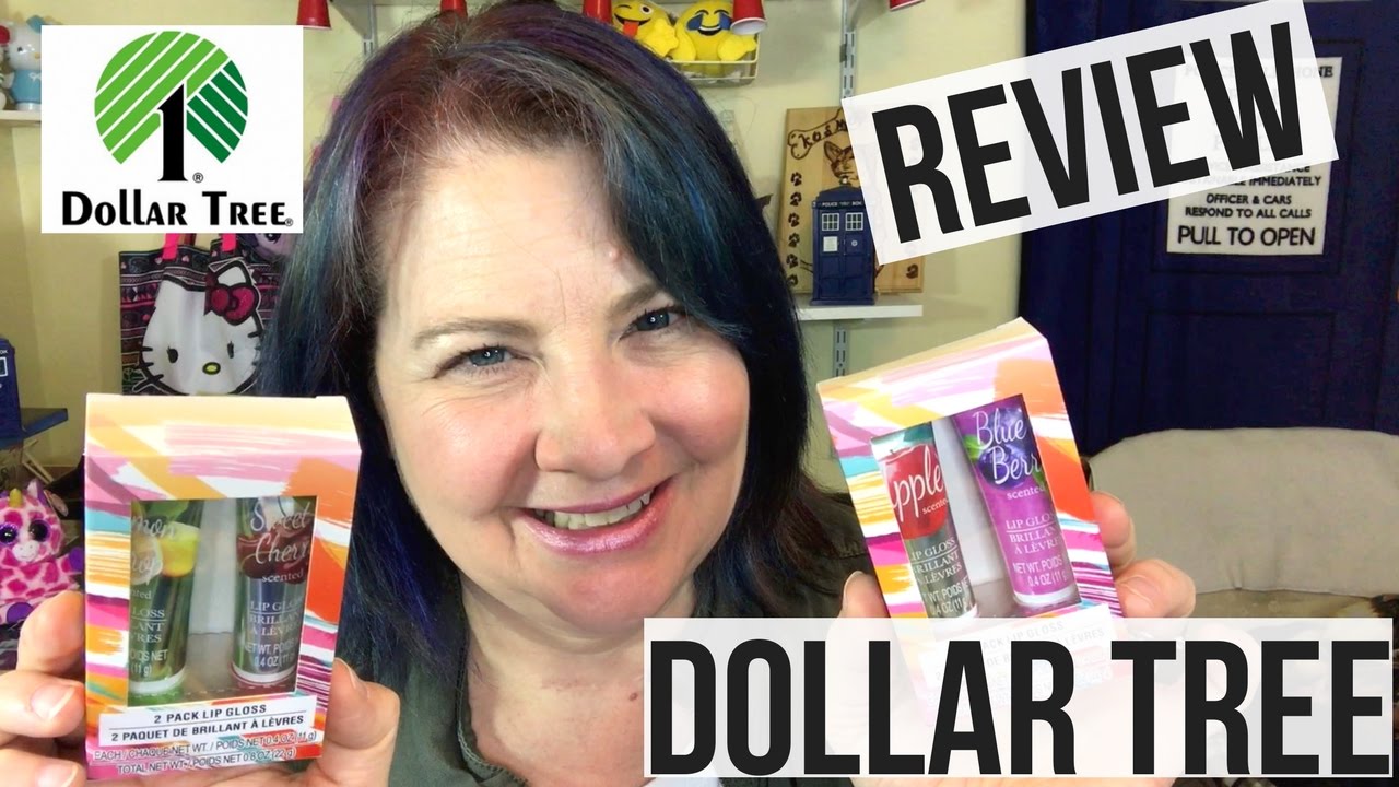 Dollar Tree Review Lip Gloss First impression Set of 2 fruit flavored