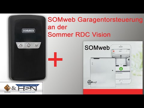 Smarte Garagentorsteuerung SOMweb an der Sommer RDC Vision+ Serie einrichten / iOS Version