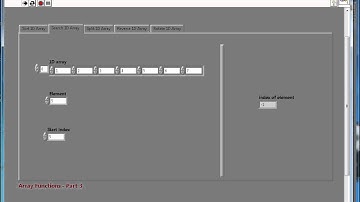 LabVIEW - Array functions - part 3