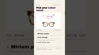 Purple or Orange? Your Frame Colour Vote | Chiclool #Shorts