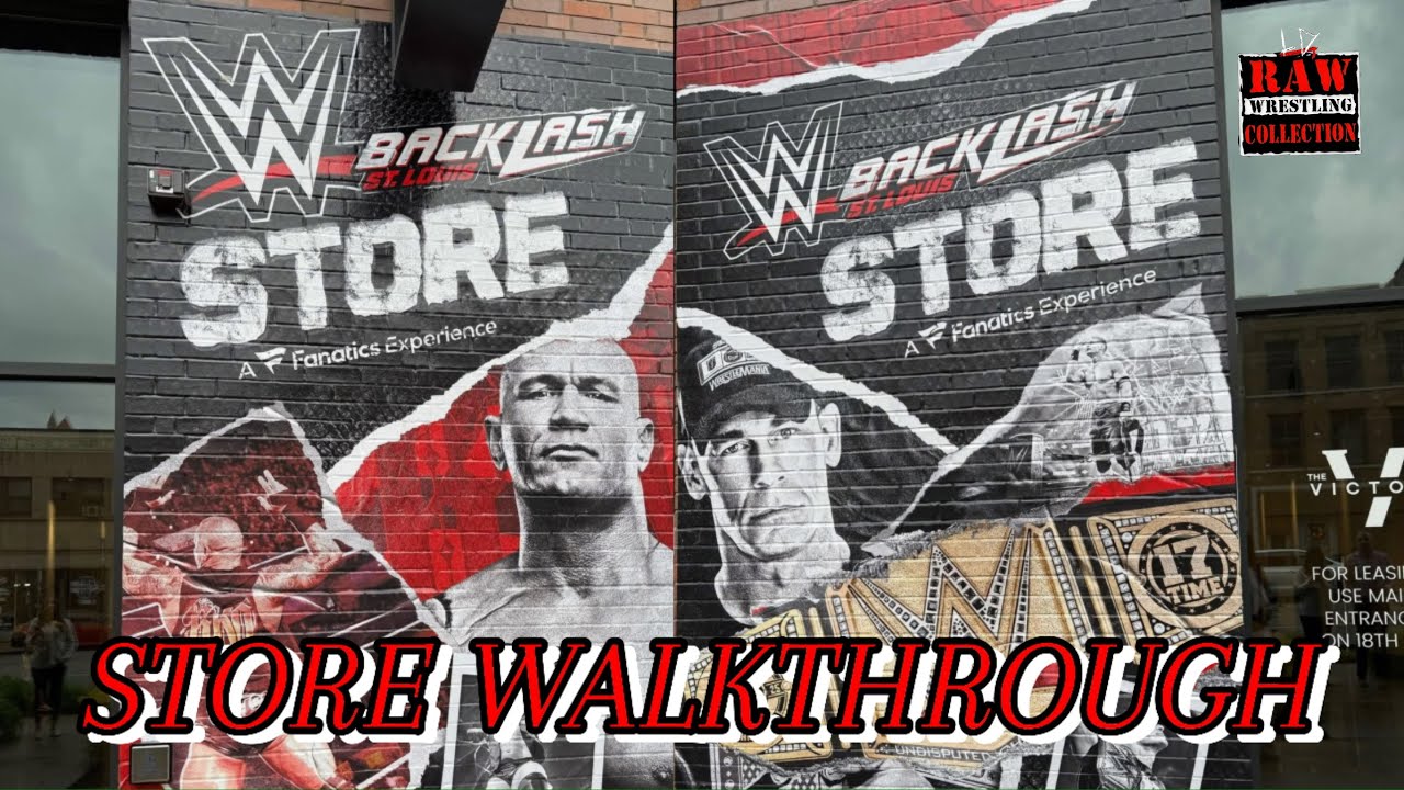 WWE BACKLASH FULL STORE WALKTHROUGH | ST LOUIS MISSOURI | - YouTube