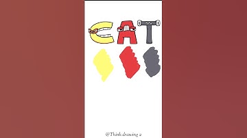 Catnap | C+A+T=N(ap) #catnap #alphabetlore #poppy3 #satisfying #colormixing