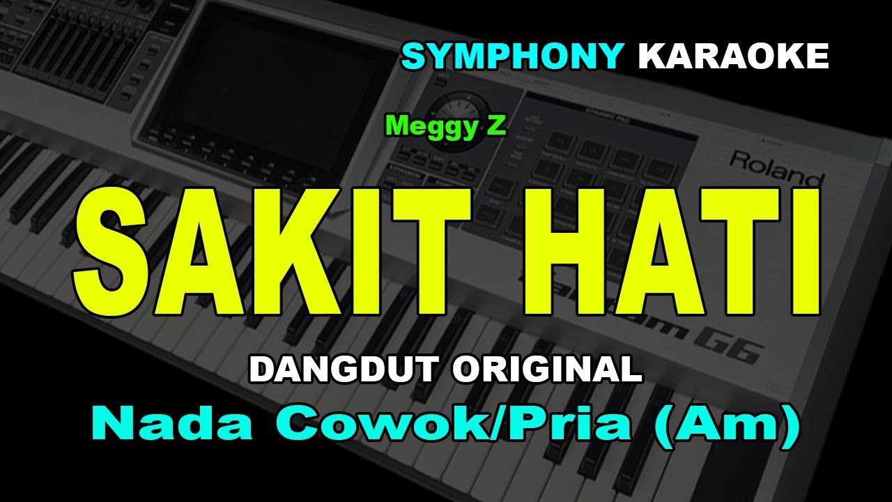 SAKIT HATI KARAOKE NADA COWOK/PRIA | Meggy Z