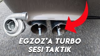 BMW M5 Sahte Turbo Sesi Denemesi – Turbo Sesi için Egzoz Düdüğü - Fake Turbo Exhaust Whistle Test Resimi