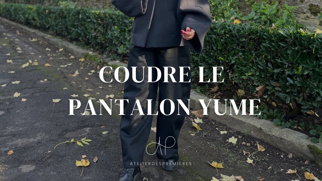 Tuto couture Yume - pantalon barrel taille haute, braguette zippée et poches
