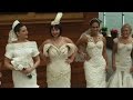 Stunning wedding dresses created out of toilet paper!