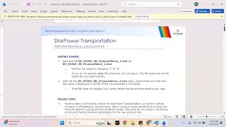 New Perspectives Excel 365 | Module 9: SAM Project B StarPower Transportation