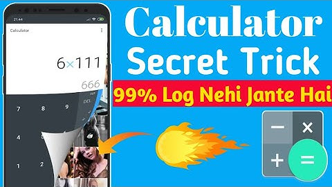 Android Mobile Calculator Secret Trick