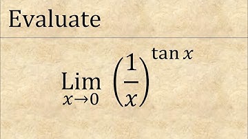 Evaluate limit x tend to 0 (1/x)^tanx | ( ∞^0 form ) indeterminate form using l hospital rule