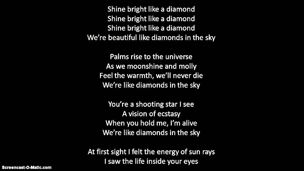 Song lyrics like like. Diamonds текст. Diamonds Рианна текст. Рианна Даймонд текст. Слова песни Diamonds.