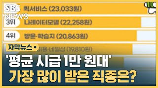 직종 따라 2배 넘게 차이…올 상반기 알바 시급 1위는? (자막뉴스) / SBS