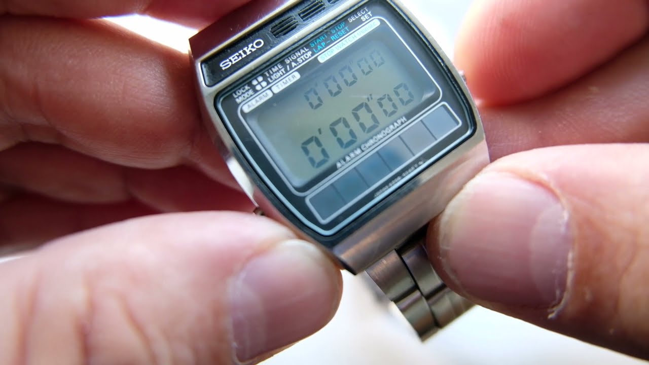 Vintage Seiko A258-5060 Solar Digital Wristwatch - YouTube