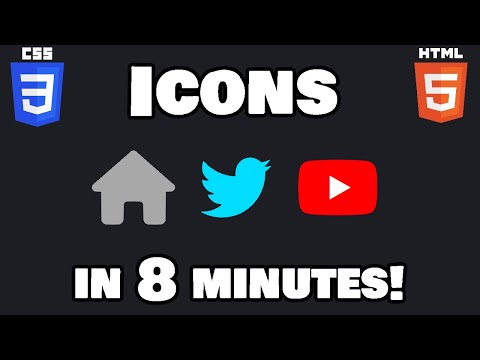Learn CSS icons in 8 minutes! 🐤