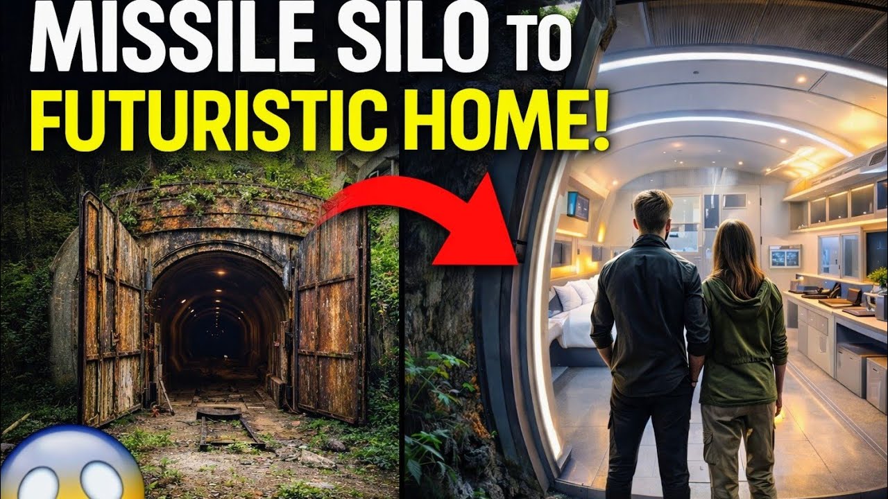 Abandoned Missile Silo Turned Into a Futuristic Secret Home (ASMR Build)