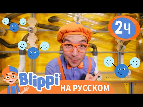 Блиппи в Водном Аттракционе | Изучай этот мир вместе с Блиппи - Blippi Russian