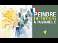 Mimosa à l'aquarelle - VERSION FRANÇAISE