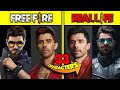 FREE FIRE - ALL CHARACTERS IN REAL LIFE | All characters in real life 2020