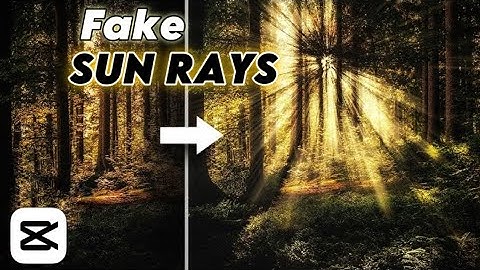 Magical Sun Rays Effect in CapCut | Easy Tutorial 😮‍💨👌🔥