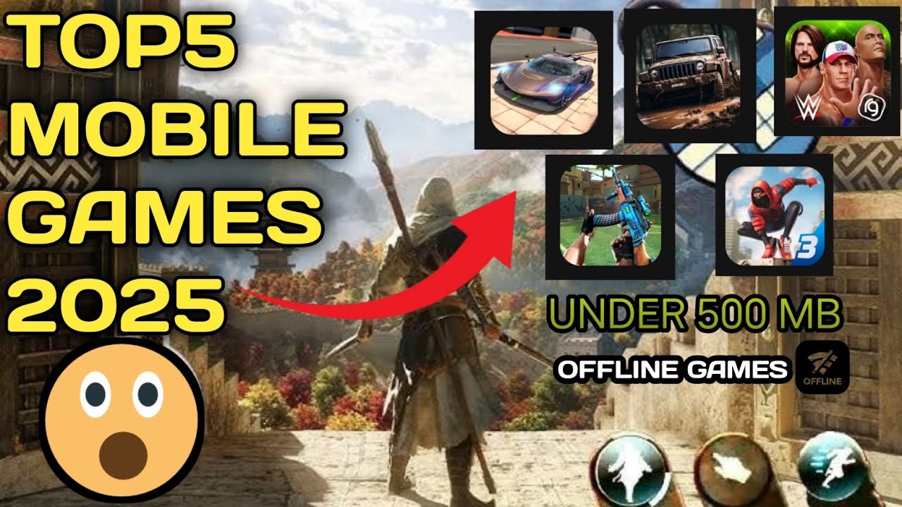 TOP 5 Android Mobile Games 2025 // Best Android games 🎮// like pc games ...