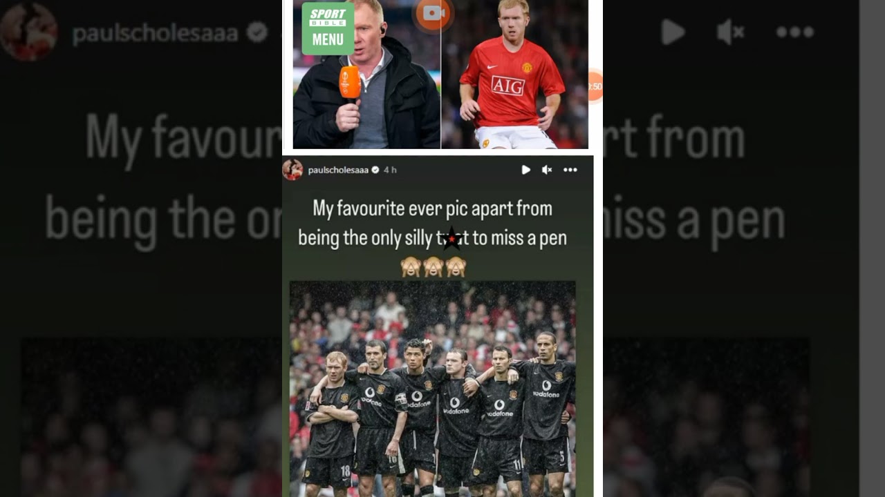 Paul Scholes reveals his all-time favourite Man Utd picture in X-rated Instagram post
