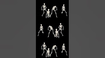 Dancing Skeletons 3D. 3D Skeletons Fanny Dance Animation. Skeleton 3D dance. #shorts