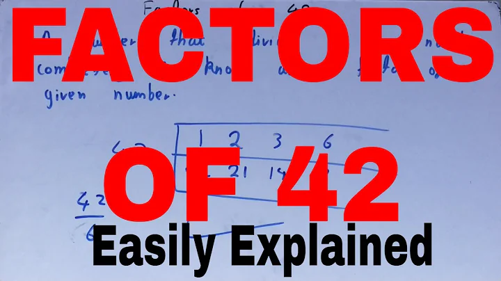 Factors of 42|How to find factors of 42|Write all the factors of 42|Find all factors of 42