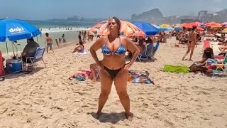 🇧🇷 Copacabana Beach Hot Day at Brazil