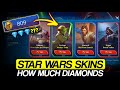 HOW MUCH DIAMONDS FOR STAR WARS SKINS ?? | MLBB NEW EVENT VRIN