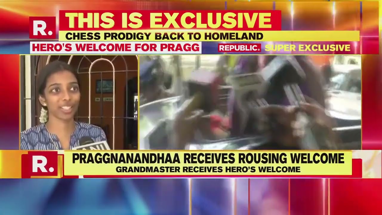 Chess World Cup silver medallist Praggnanandhaa returns to rousing welcome  in Chennai, rameshbabu praggnanandhaa, FIDE World Cup 2023, Magnus Carlsen