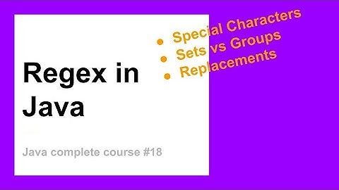 The Regex in Java | Complete Java Course for Beginners #18