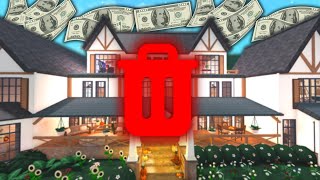 DELETING MY BLOXBURG PLOTS FOR MONEY!!!