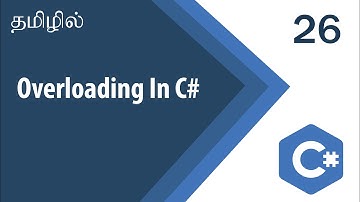 Overloading In C# | OOP | C# Tutorial | Tutorial in Tamil | Tamil Programmer