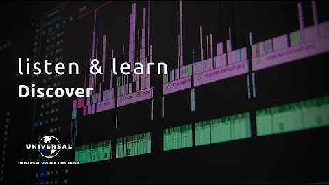 Listen & Learn Webinar: Discover: A New Way to Search | Universal Production Music