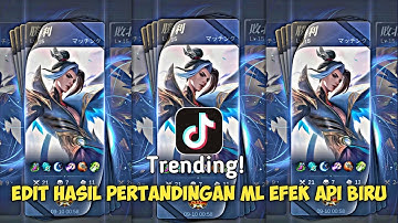 TUTORIAL Edit Hasil Pertandingan ML Efek Gulung di Aplikasi PicsArt Terbaru!