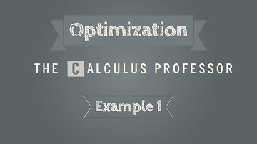 Optimization Problems, Example 1