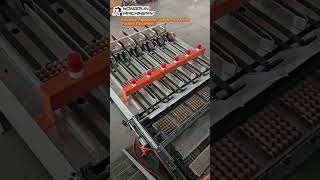 Automatic paper tray production line running in factory.
