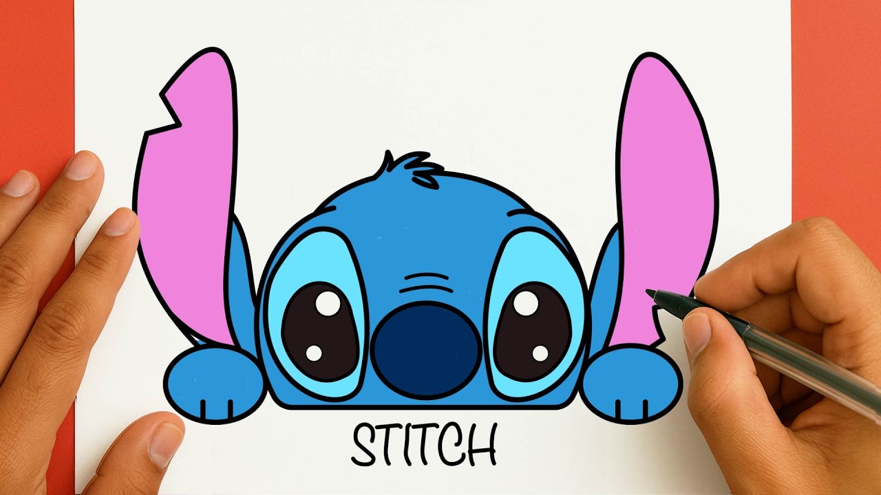 كيف ترسم ستيتش كيوت خطوة بخطوة / رسم سهل / تعليم الرسم للمبتدئين || How to draw cute Stitch