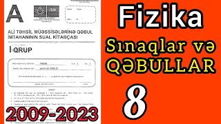 Fizikadan sınaq və qəbullar (8).2009-2023 DİM | 1-ci qrup,A variantı.2010.