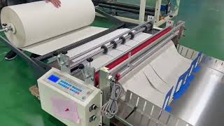 Automatic unwinding, vertical and horizontal slitting and cutting integrated machine