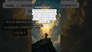 "REST IN GOD'S PROMISE AMEN " PSALMS 46:10 #youtubeshorts #shorts #faithjourney #deepfaith