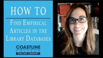 How to Find Empirical Articles in the Library Databases