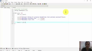 Tutorial Dev c++ !!! Menghitung Persegi Panjang