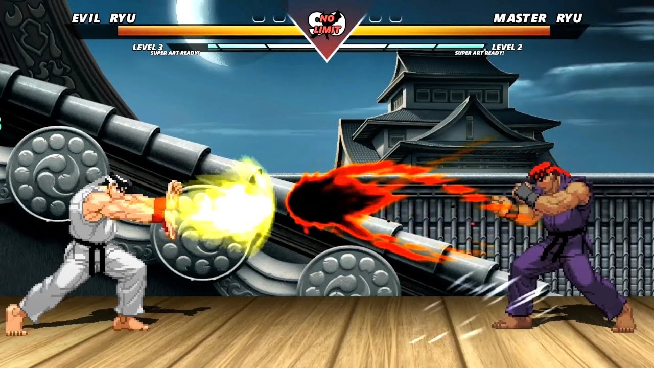 Master Or Ryu EVIL RYU vs MASTER RYU - Highest Level Awesome Fight! - YouTube