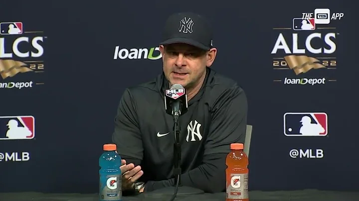 Aaron Boone speaks to ALCS Roster