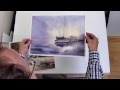 How to flatten watercolor paintings