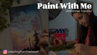 Soft Sky Painting with Watercolor | Step-by-Step Tutorial - Umashree Taparia
