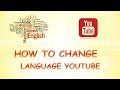 How to change language on youtube