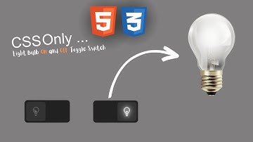 Light Bulb On and Off Toggle Switch using Html CSS Only | No Javascript